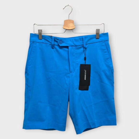 J.Lindeberg Golf Men's Shorts Vent Solid (Blue) - 30W